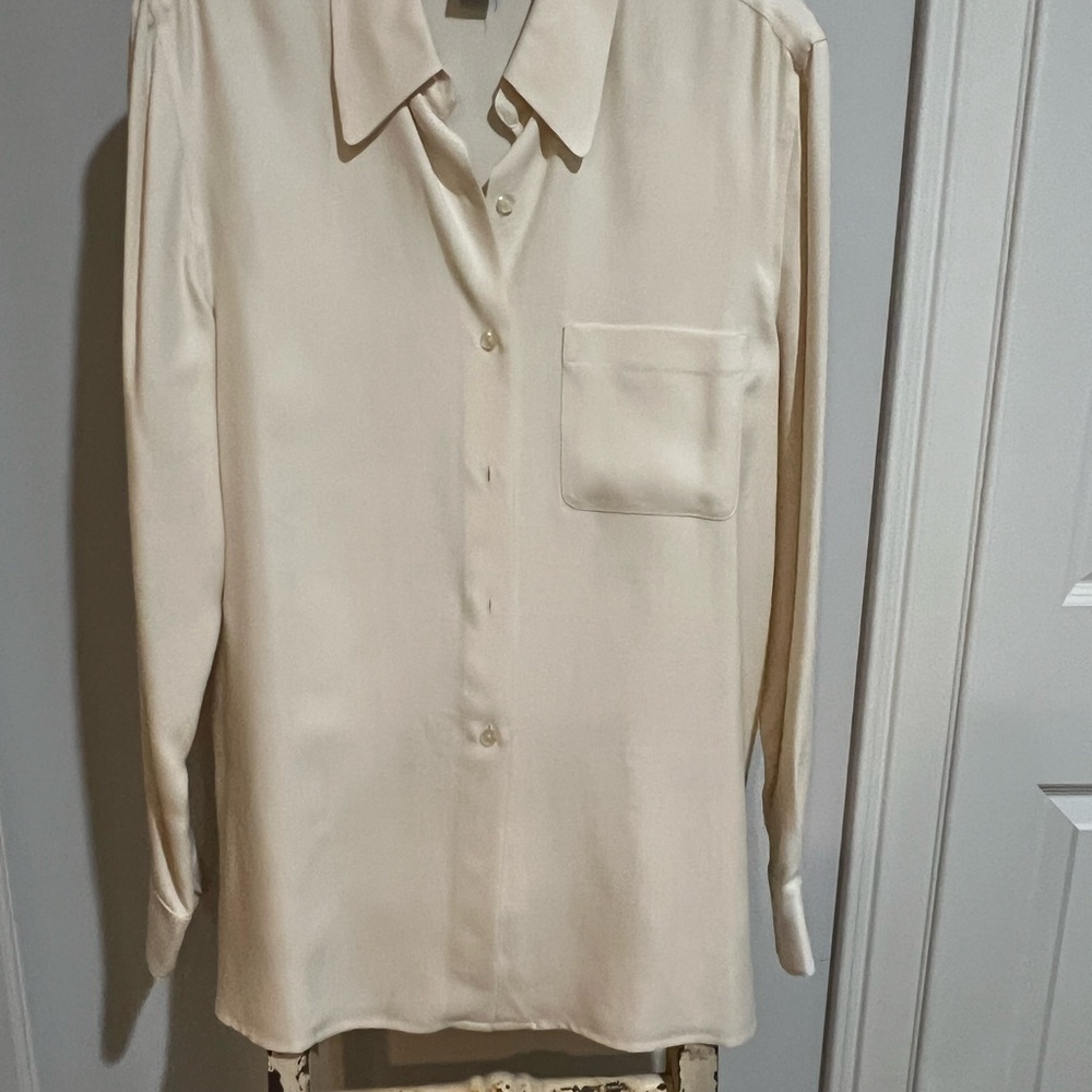 Morgan Taylor Silk Cream Shirt